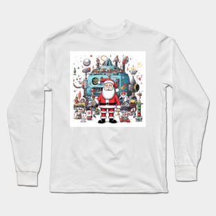 Santa Claus & Cyberpunk 6 Long Sleeve T-Shirt